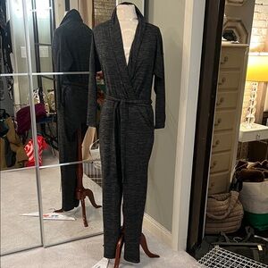 Greylin Charcoal Wrap‎ Jumpsuit